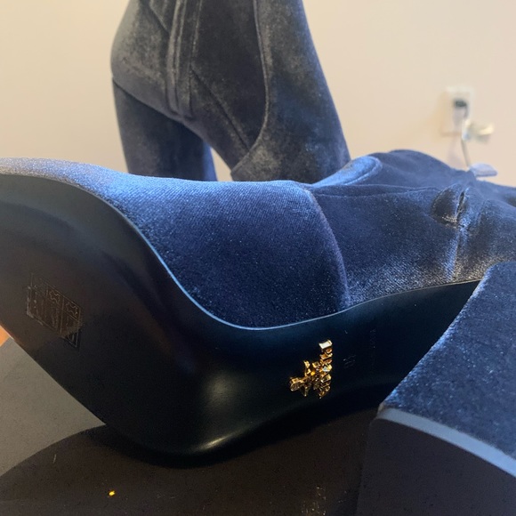 Prada Calzature Donna Velvet Velluto Stretch Bootie - Picture 6 of 11